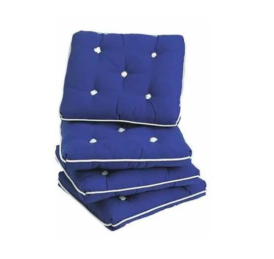Sitzkissen Kapok blau einfach